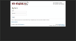 Desktop Screenshot of my.elf-english.ru